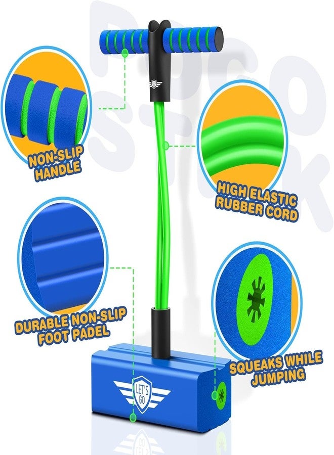 ABUDIT Pogo Stick for Boys Girls, Foam Pogo Jumper for Kids Gifts Outdoor Toys for Toddlers Age 3 and Up Garden Boys Girl Gifts | Pogo Jump Makes Pop Sounds [Multicolor] - Image 5